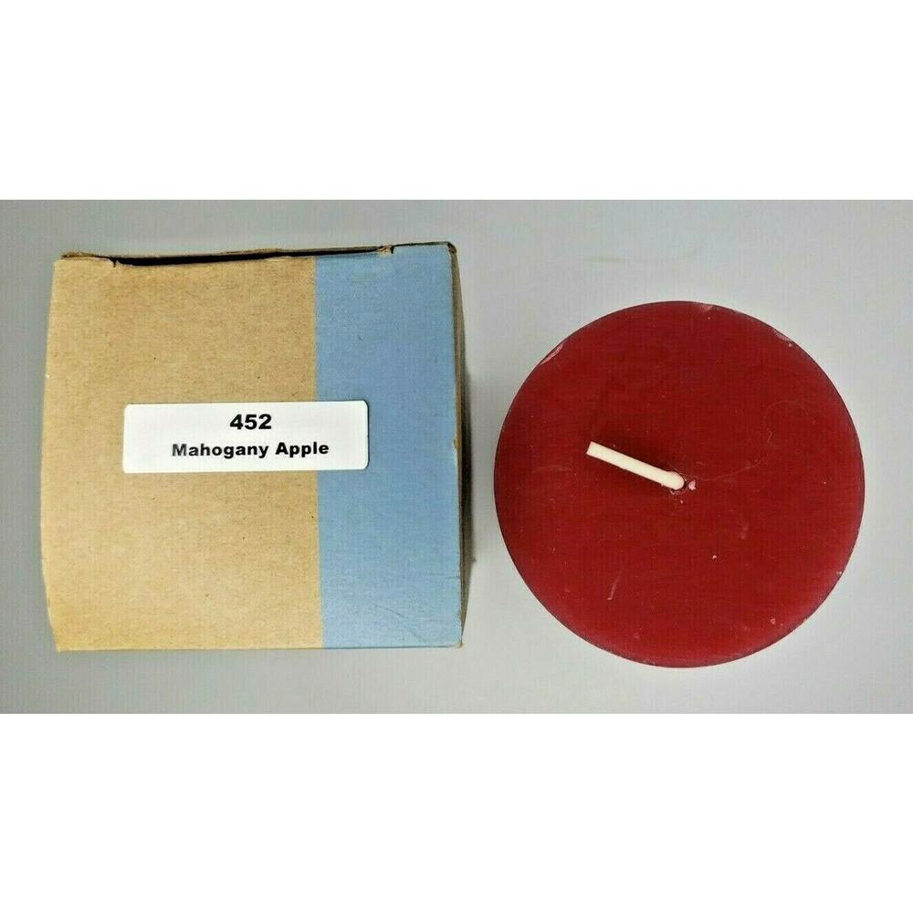 PartyLlite 3"x7" Pillar Candle New in Box Mahogany Apple Scent P6B/C37752 - Picture 2 of 2